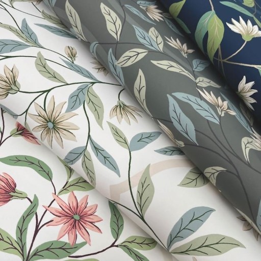 Обои чёрные, цветы York GO8257