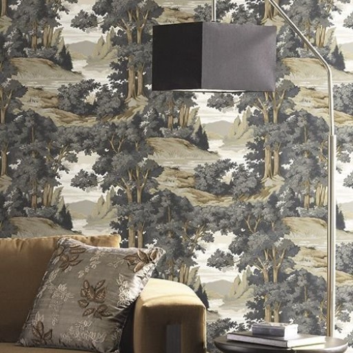 Серые бумажные обои York HO3303