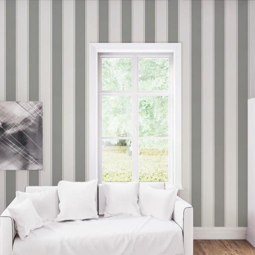 Обои Ralph Lauren, коллекция Signature Stripe Library, артикул PRL703-04 Обои Ralph Lauren, коллекция Signature Stripe Library, артикул PRL703-04