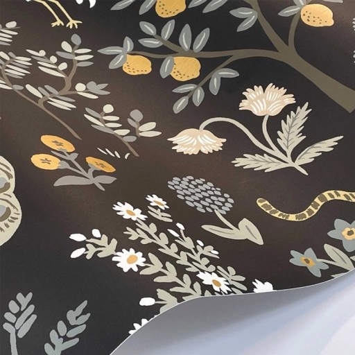 Обои чёрные, флизелиновые York RP7302