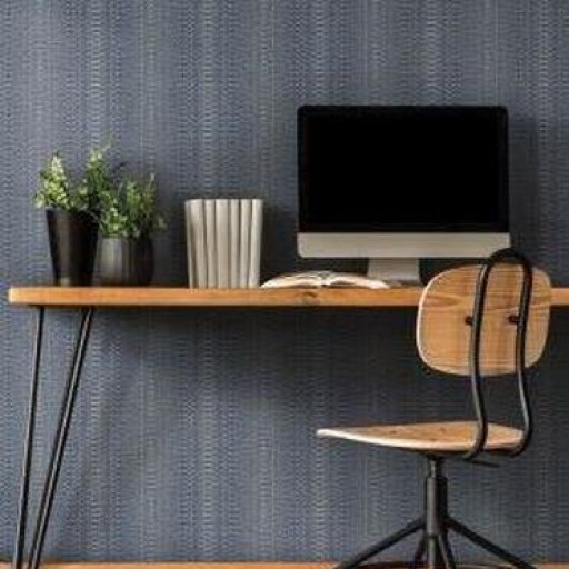 Бумажные обои, синие американские York FH4011