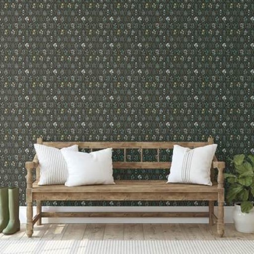 Обои чёрные, флизелиновые York RI5133