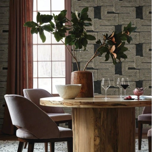 Обои чёрные, флизелиновые York AG2032 Обои чёрные, флизелиновые York AG2032