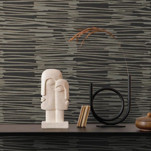 Обои чёрные, флизелиновые York AG2095