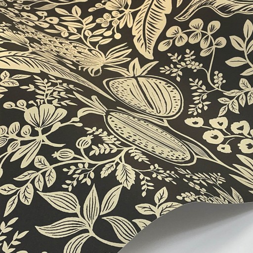 Обои чёрные, флизелиновые York RP7389