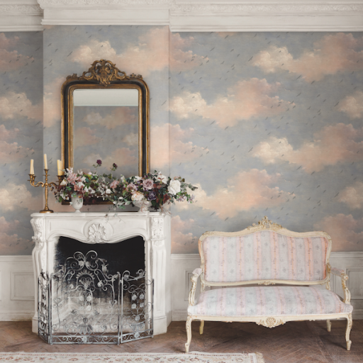 Голубые обои для стен Mayflower FJ30807