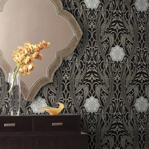 Чёрно-белые акриловые обои York DM4995