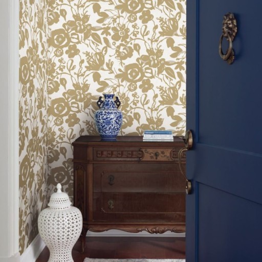 Золотые обои York BL1732