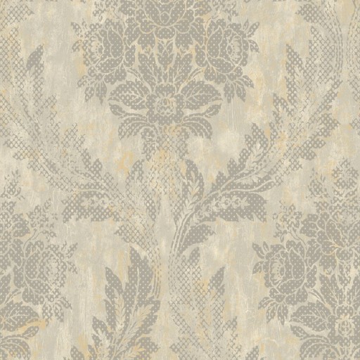 Обои серые с дамаском Mayflower MF41908