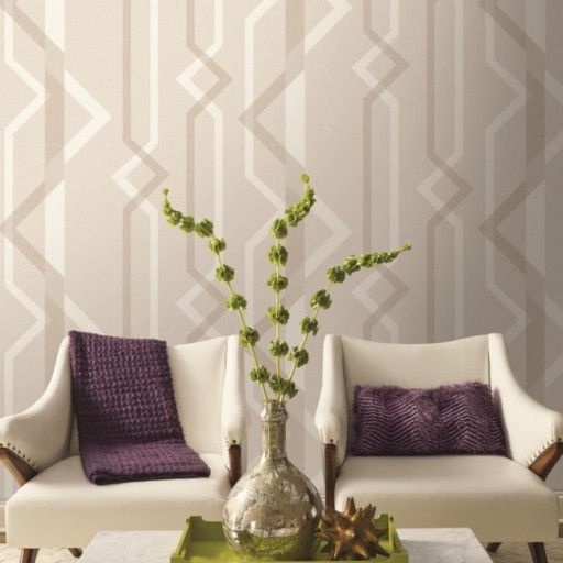 Геометрические обои, коричневые York GM7602