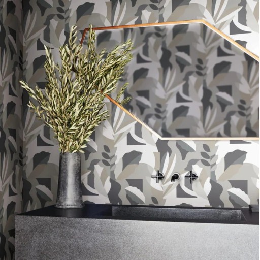 Чёрно-белые флизелиновые обои York AG2003