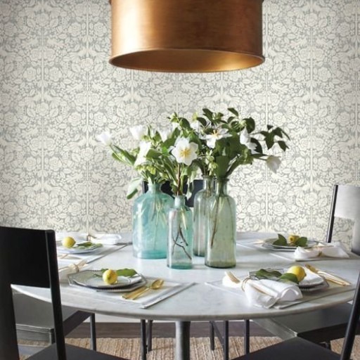 Чёрно-белые акриловые обои York MK1167