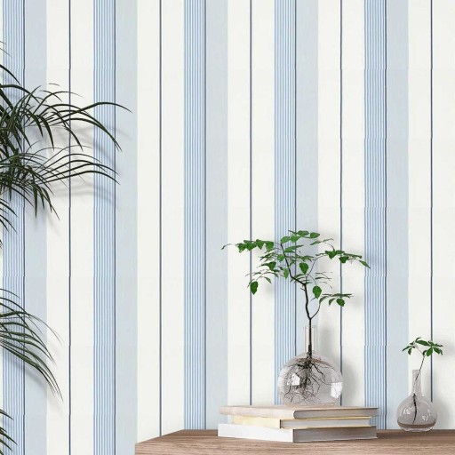 Обои Ralph Lauren, коллекция Signature Stripe Library, артикул PRL020-07 Обои Ralph Lauren, коллекция Signature Stripe Library, артикул PRL020-07