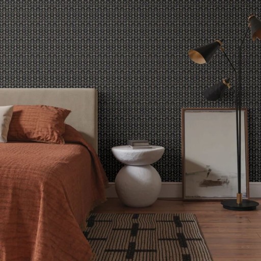 Обои чёрные, флизелиновые York LM5382