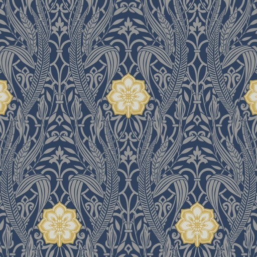 Бумажные обои, синие американские York DM4994