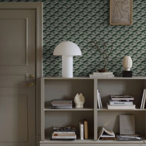 Фотообои зелёные геометрические