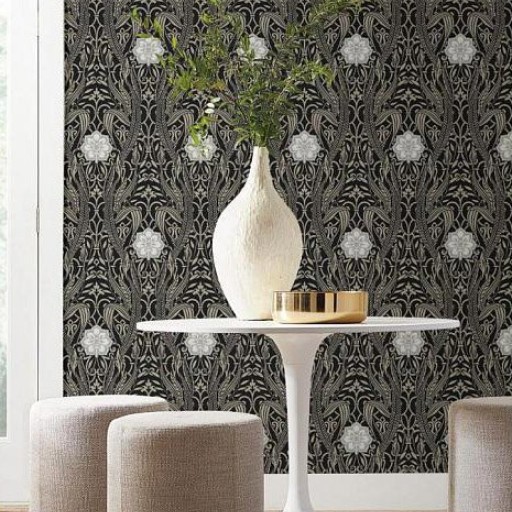 Чёрно-белые акриловые обои York DM4995