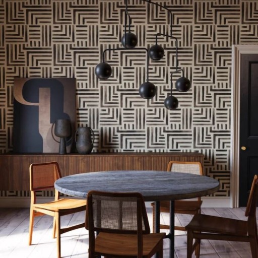 Чёрно-белые флизелиновые обои York LM5365