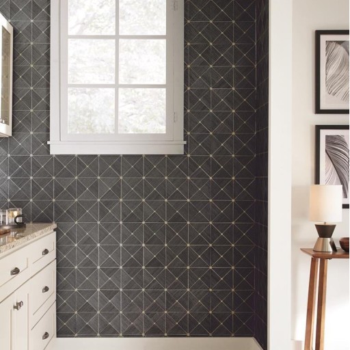 Натуральные обои серого цвета York GM7506