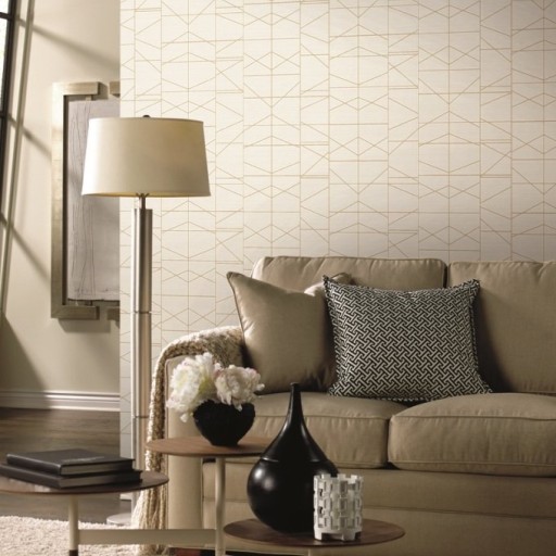 Геометрические обои, чёрные York GM7547