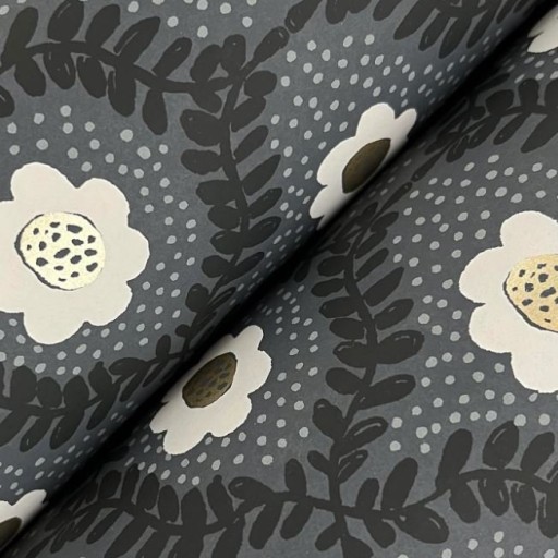 Обои чёрные, флизелиновые York RF7442