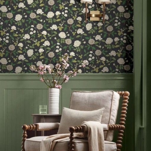 Обои чёрные, флизелиновые York RF7542