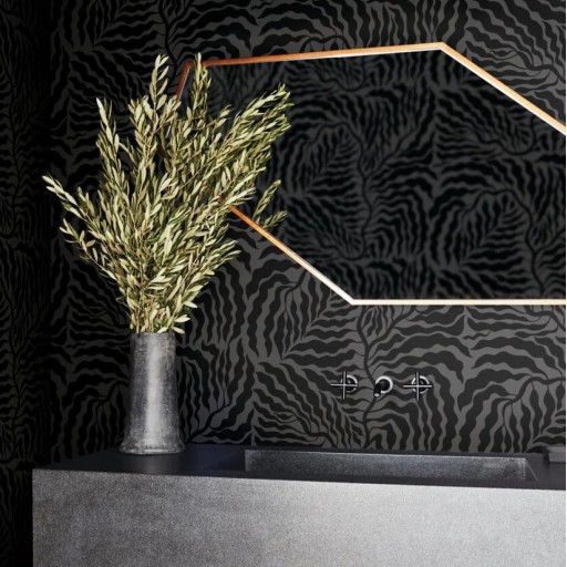 Обои чёрные, флизелиновые York AG2062