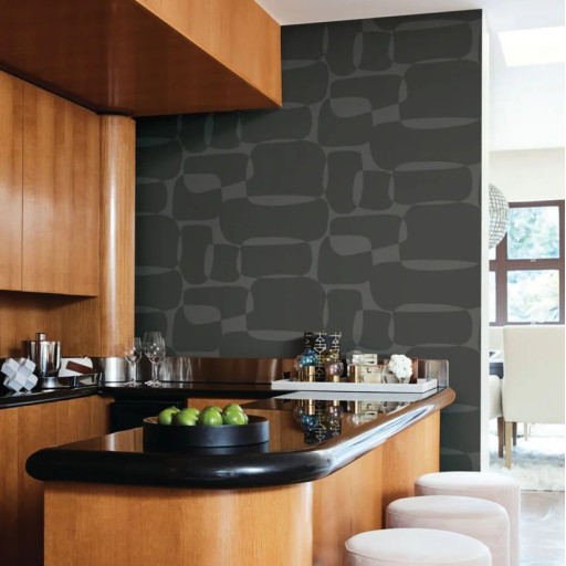 Обои чёрные, флизелиновые York AG2073 Обои чёрные, флизелиновые York AG2073