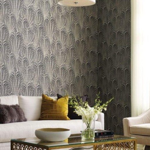 Обои чёрные, флизелиновые York OL2768