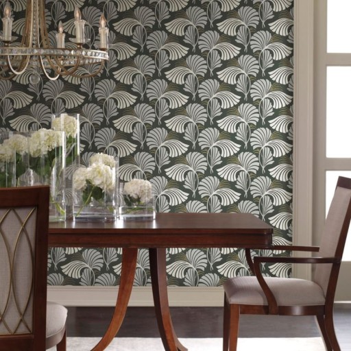 Обои чёрные, флизелиновые York DT5134