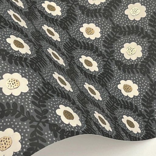 Обои чёрные, флизелиновые York RF7442