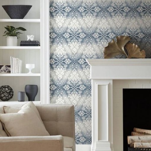 Бумажные обои, синие американские York DM4932