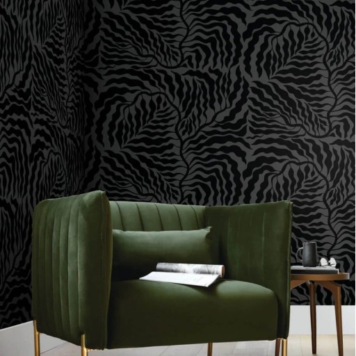 Обои чёрные, флизелиновые York AG2062