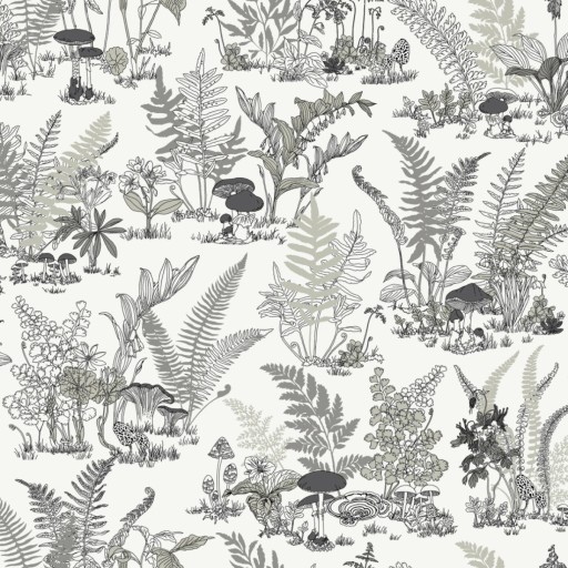 Чёрно-белые флизелиновые обои York RT7893