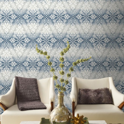 Бумажные обои, синие американские York DM4932