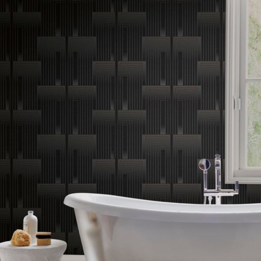 Геометрические обои, чёрные York DT5072
