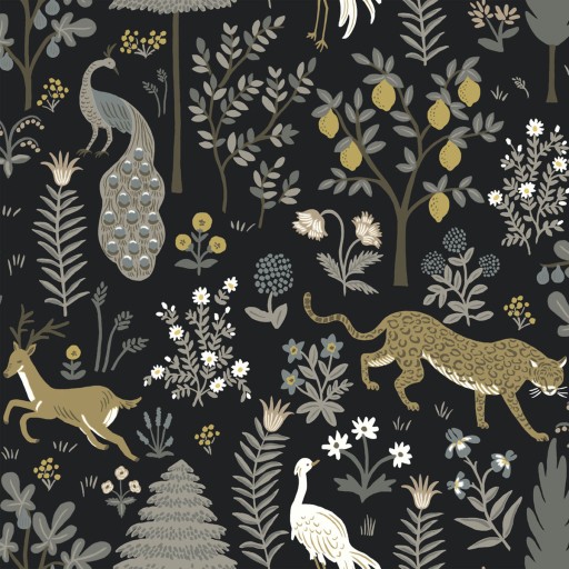 Обои чёрные, флизелиновые York RP7302