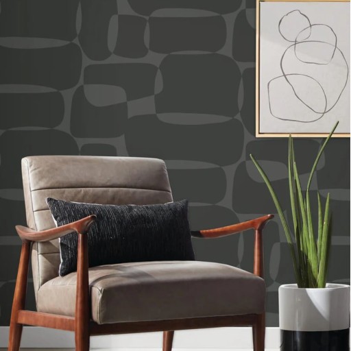 Обои чёрные, флизелиновые York AG2073 Обои чёрные, флизелиновые York AG2073