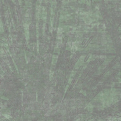 Зелёные тканевые обои Italreflexes LX511