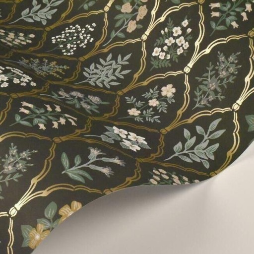 Обои чёрные, флизелиновые York RI5133