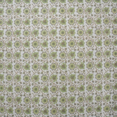 Ткань COCO fabric 2283CB color GREEN/TAUPE