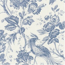 Ткань Schumacher fabric 1048044/BIRDS OF PARADISE