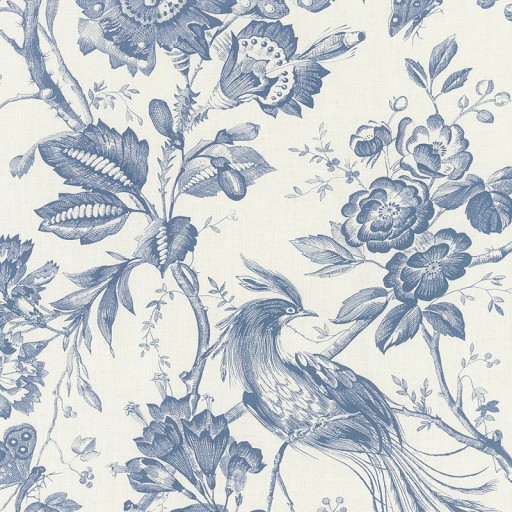 Ткань Schumacher fabric 1048044/BIRDS OF PARADISE