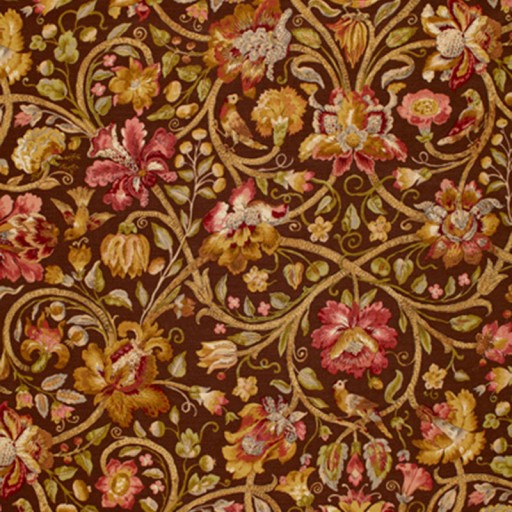 Ткань Schumacher fabric 172723/FLEURS DE TOURAINE