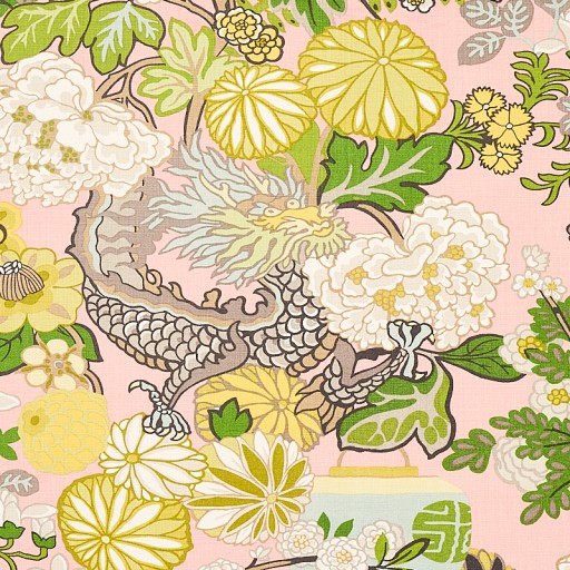 Ткань Schumacher fabric 173280/CHIANG MAI DRAGON