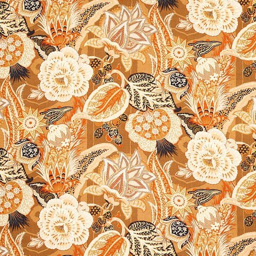 Ткань Schumacher fabric 173522/ZANZIBAR LINEN PRINT