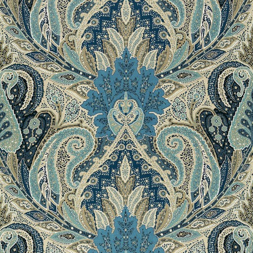 Ткань Schumacher fabric 174883/CAMBAY PAISLEY PRINT