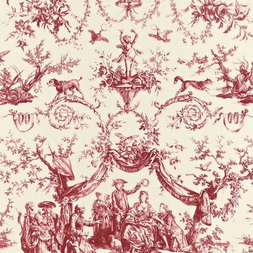 Ткань Schumacher fabric 175270/LE COURONNEMENT DE LA ROSIERE