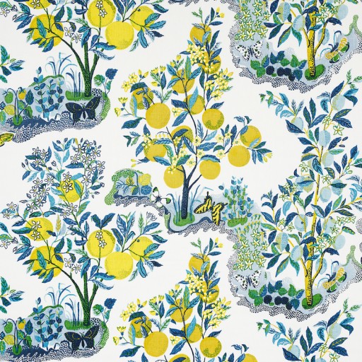 Ткань Schumacher fabric 175761/CITRUS GARDEN