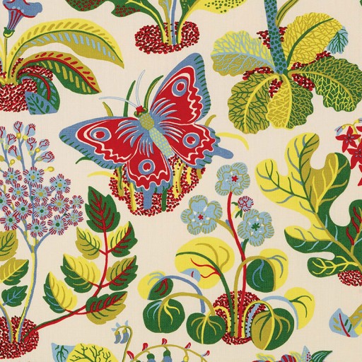 Ткань Schumacher fabric 176181/EXOTIC BUTTERFLY